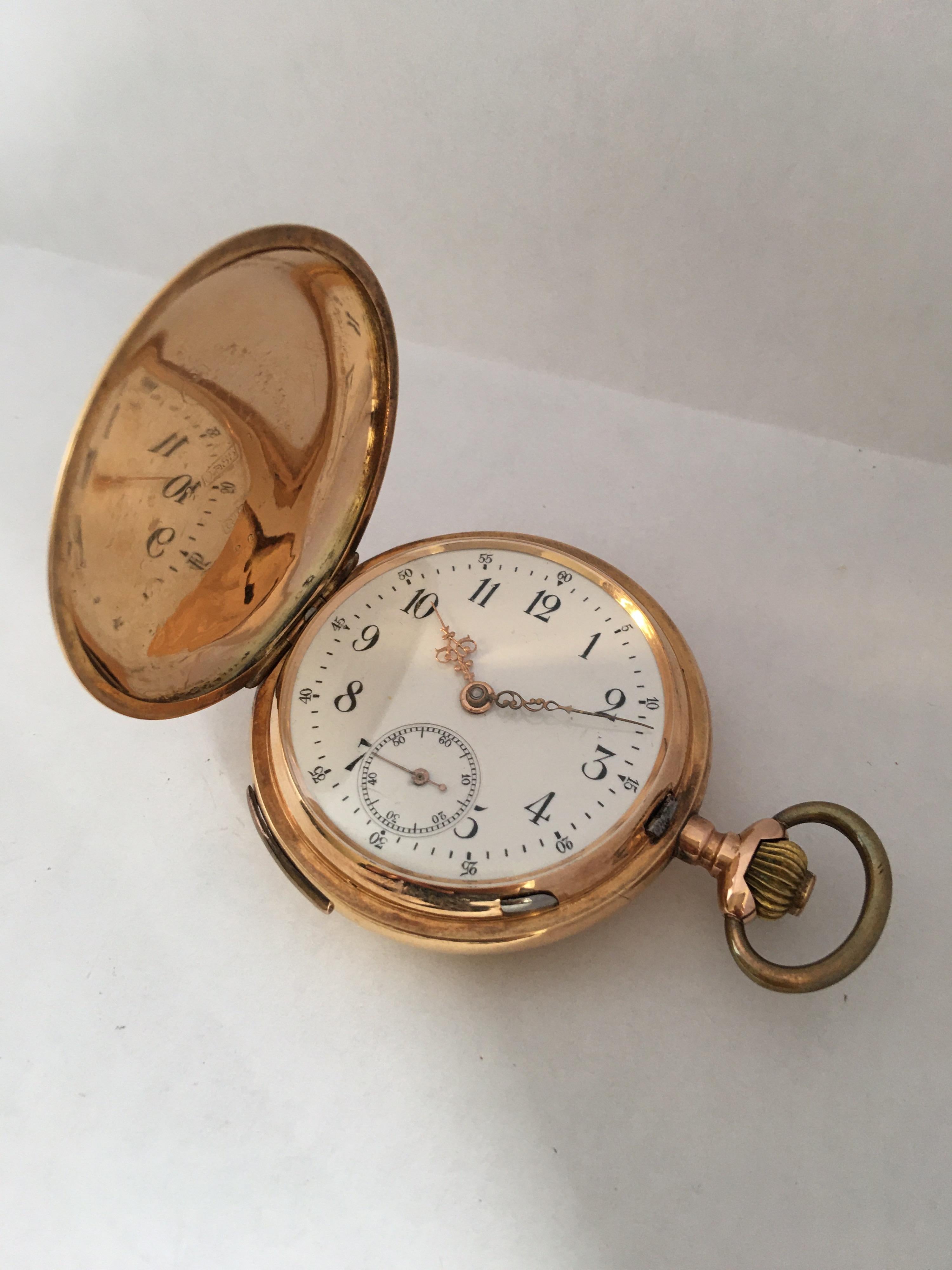 14k gold pocket watch