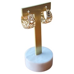 14 Karat Gold Hoop Earrings
