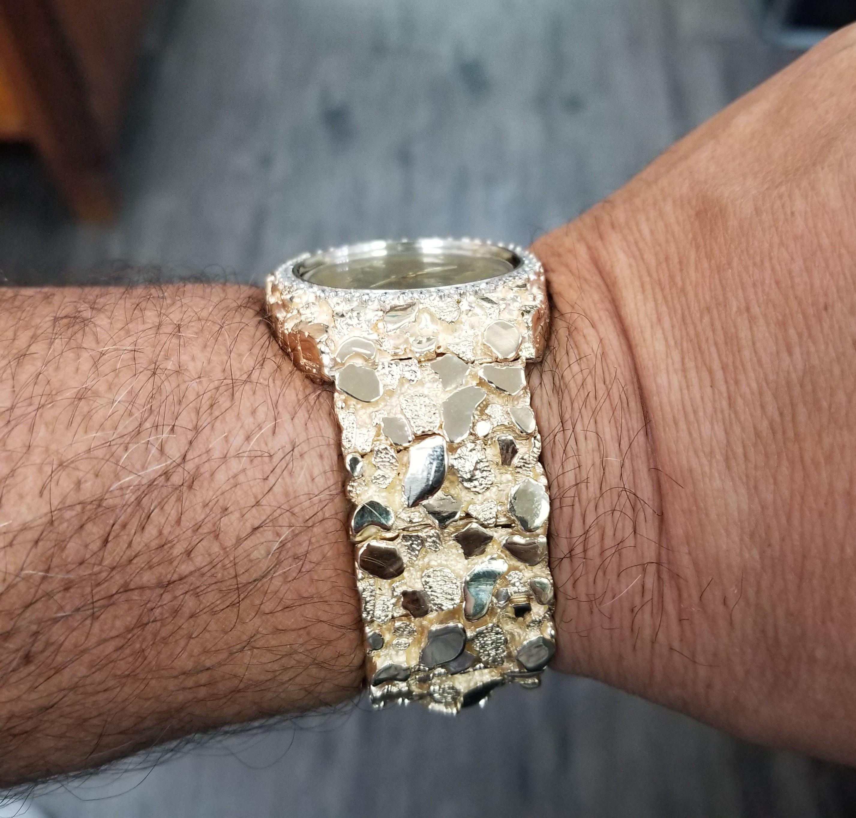 Vintage CIRCA 1970er Jahre 14 Karat Gold Gelb Herren 