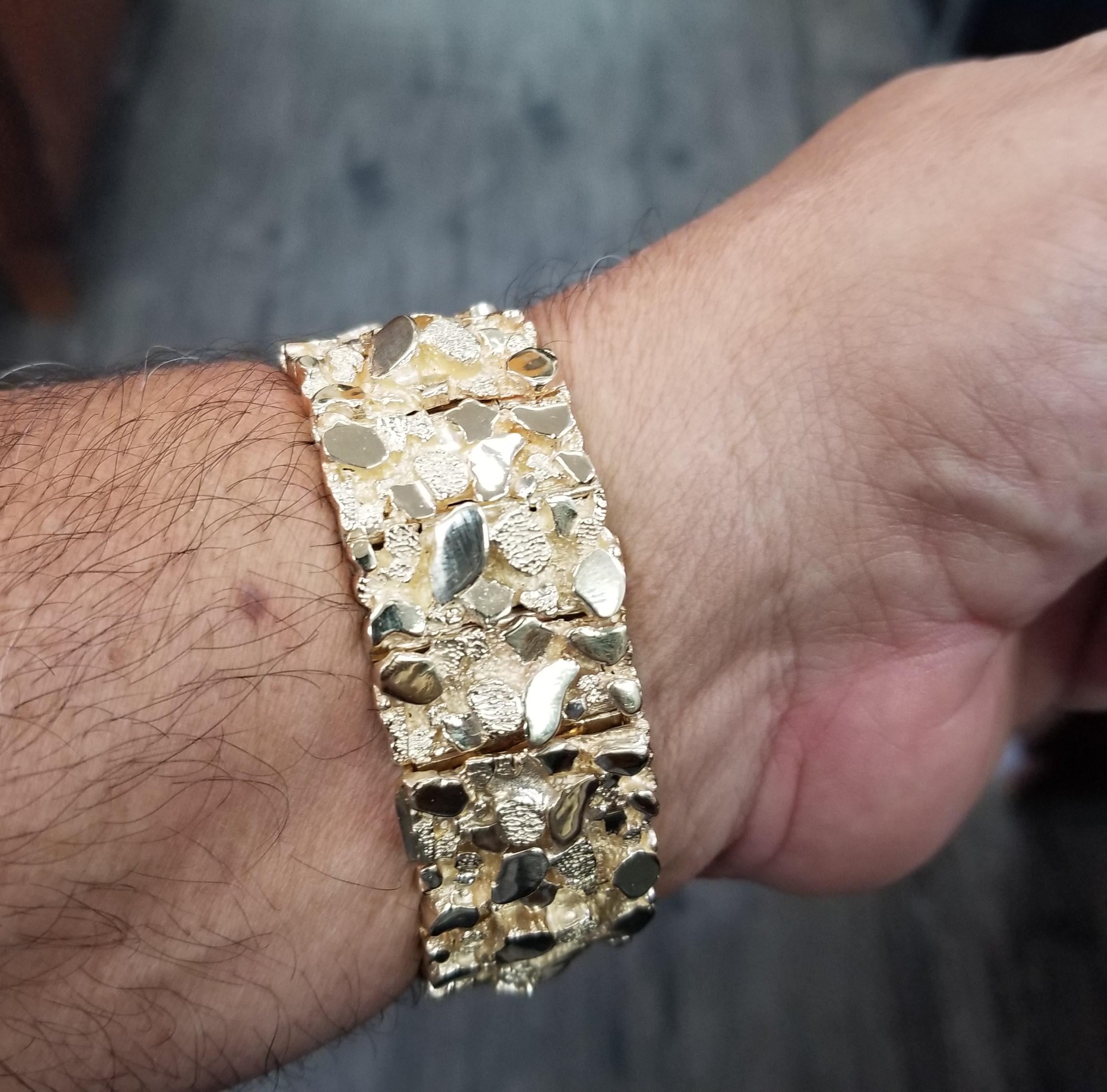 Vintage CIRCA 1970er Jahre 14 Karat Gold Gelb Herren 
