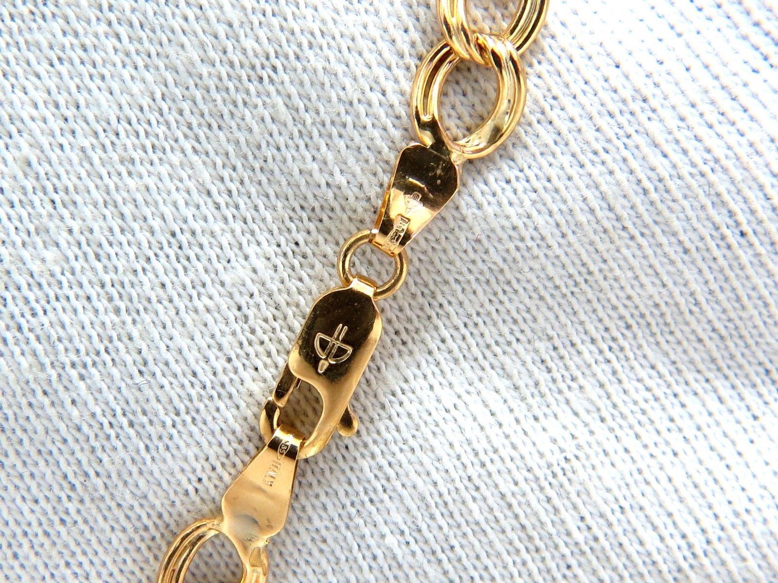 14 Karat Gold Mod Curb Link Necklace In New Condition In New York, NY