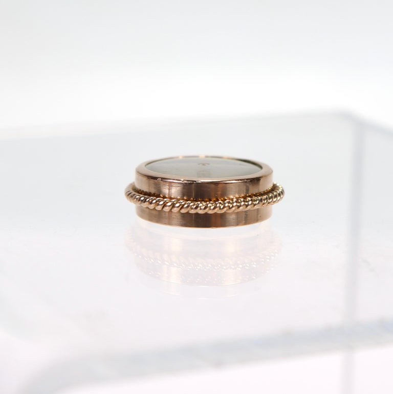 14 Karat Gold Nautical Compass Pendant or Charm for a Bracelet For Sale 3