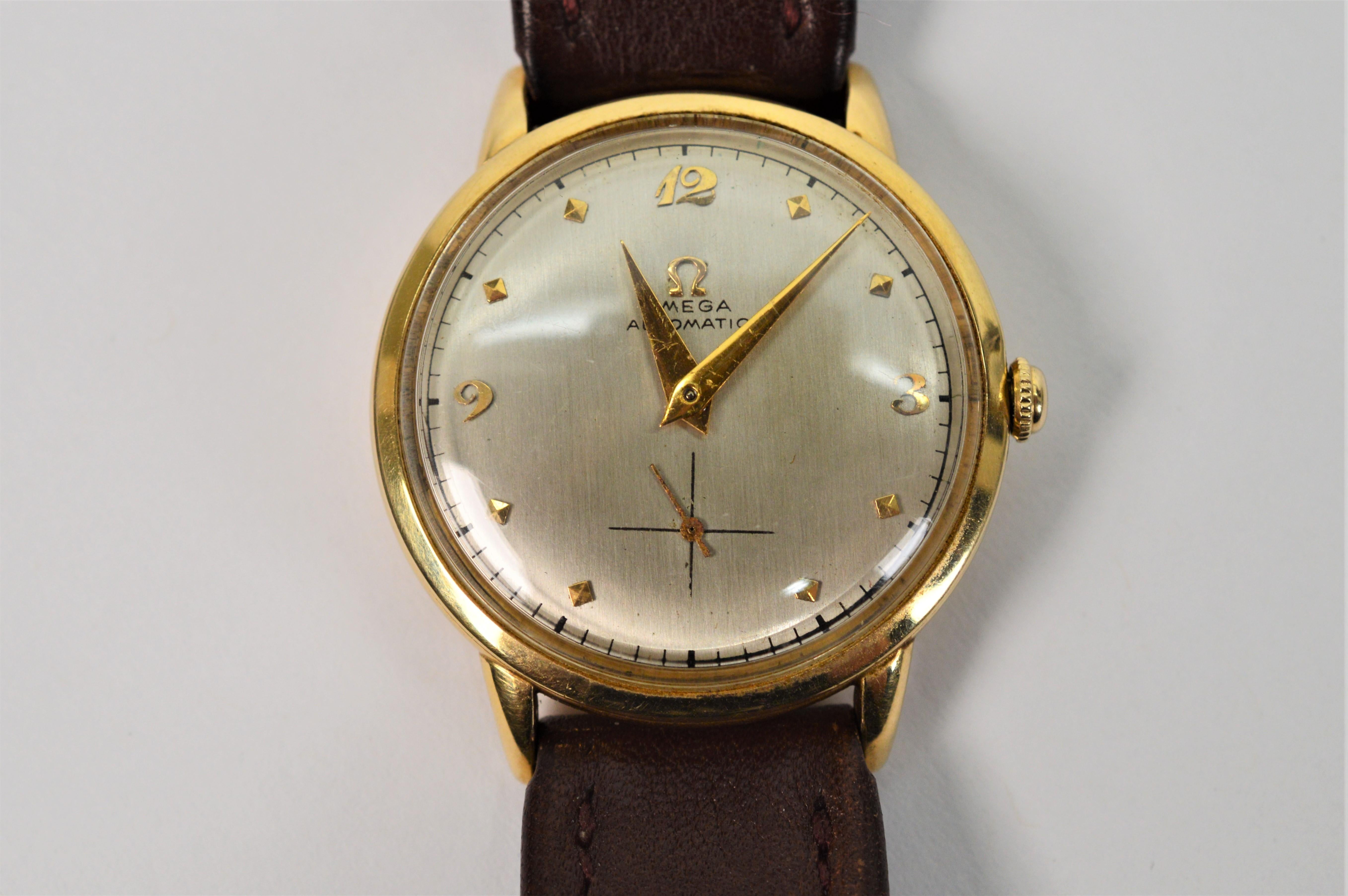 omega automatic vintage gold