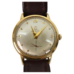 14 Karat Gold Omega 342 Automatic Men's Wrist Watch