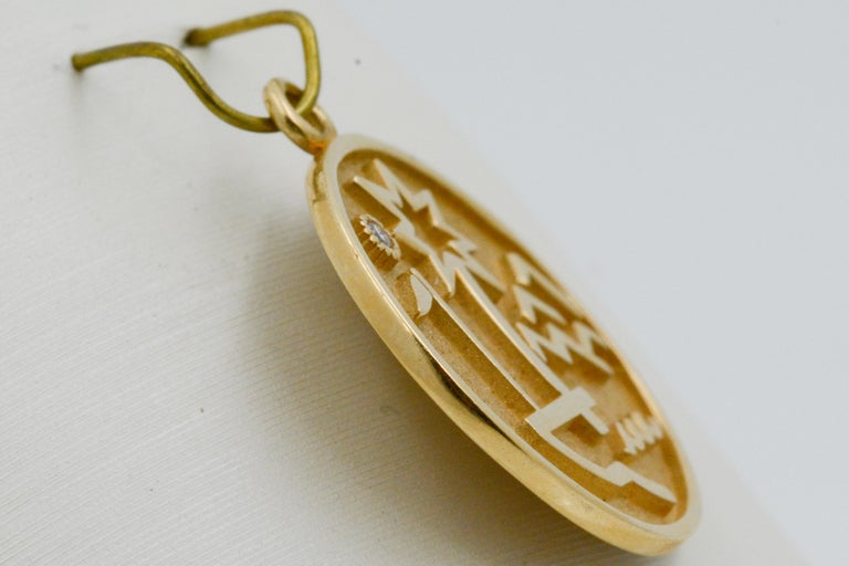 14 Karat Gold Palm Desert YPO 1990 Charm For Sale at 1stDibs