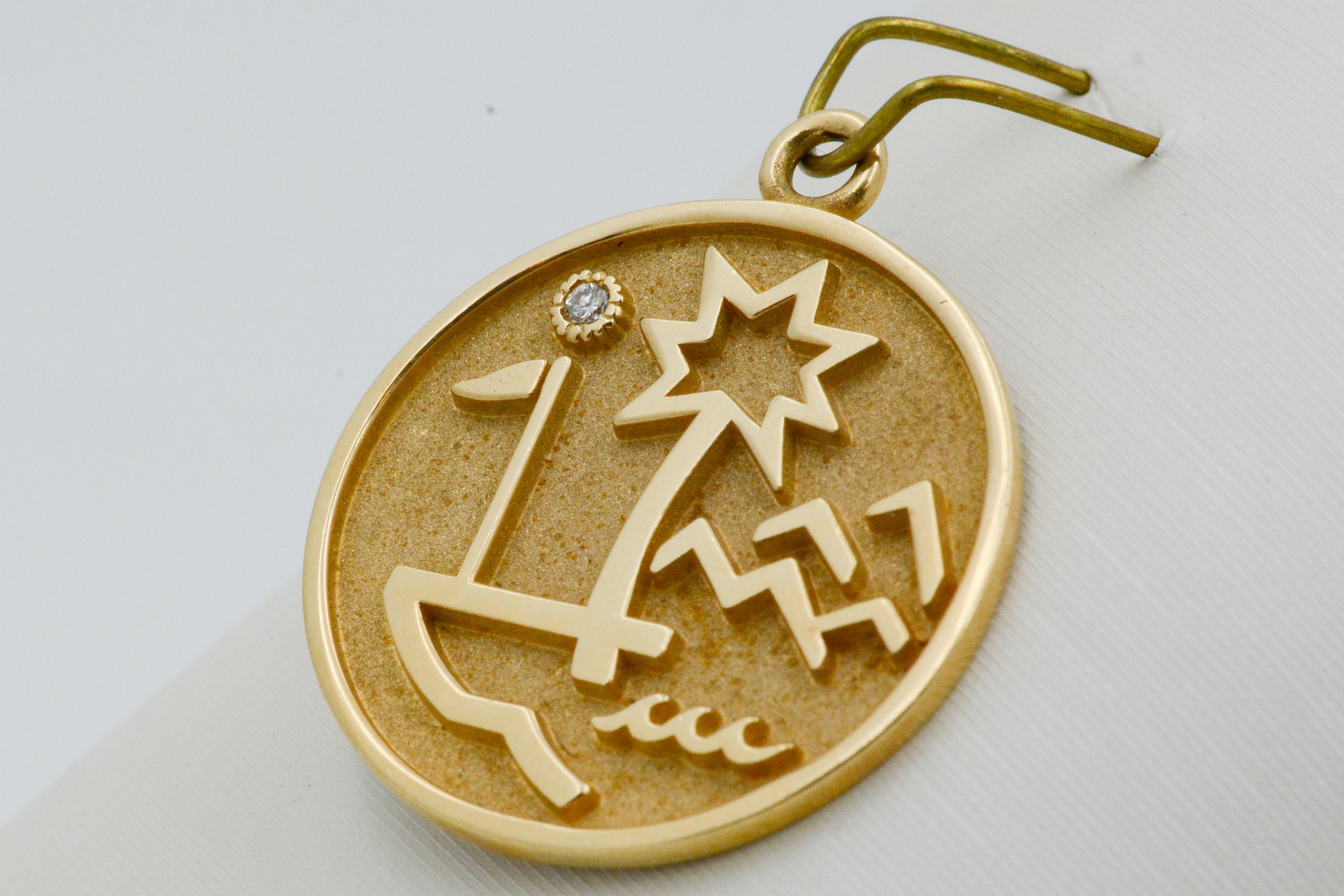 14 Karat Gold Palm Desert YPO 1990 Charm 1