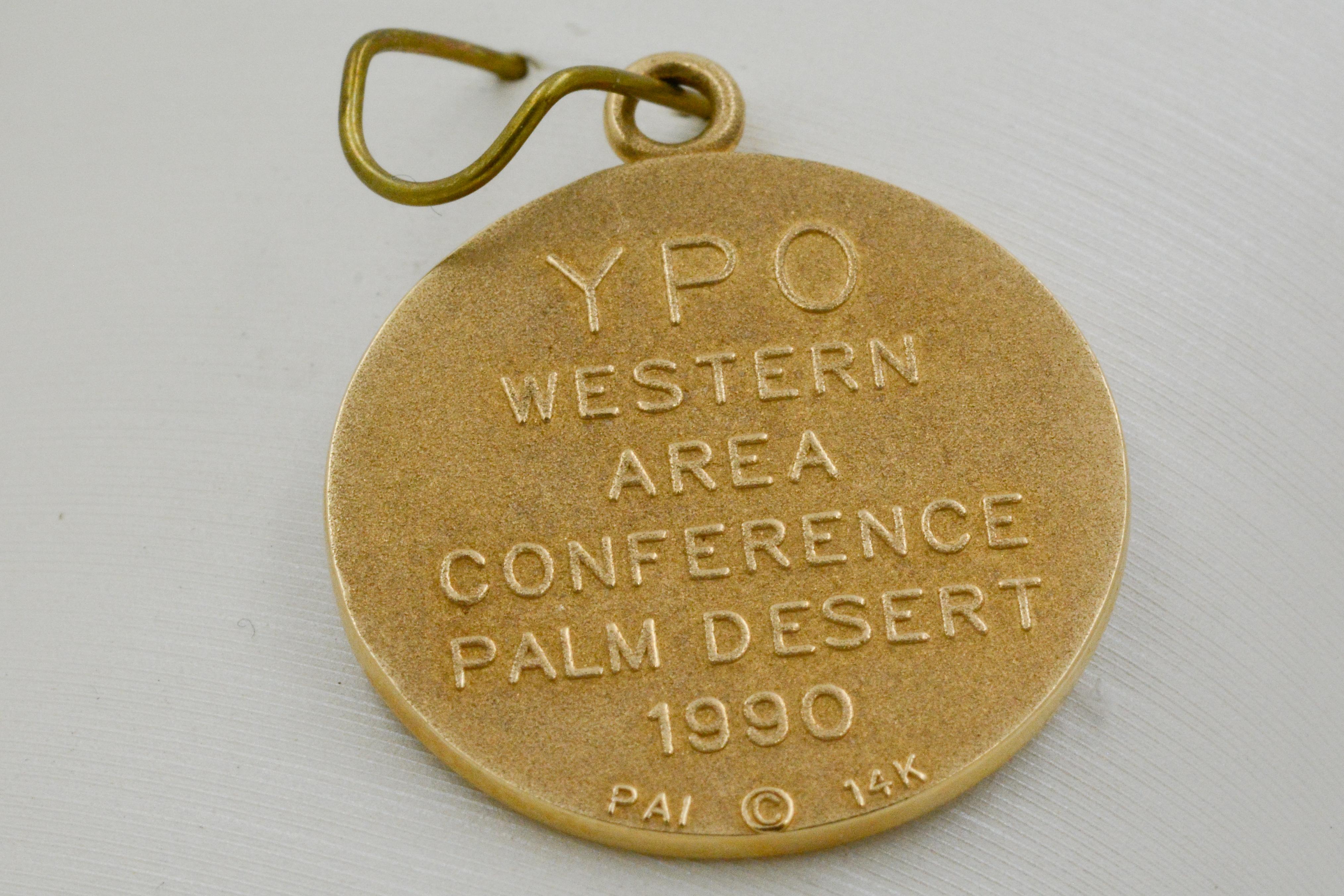 14 Karat Gold Palm Desert YPO 1990 Charm 4