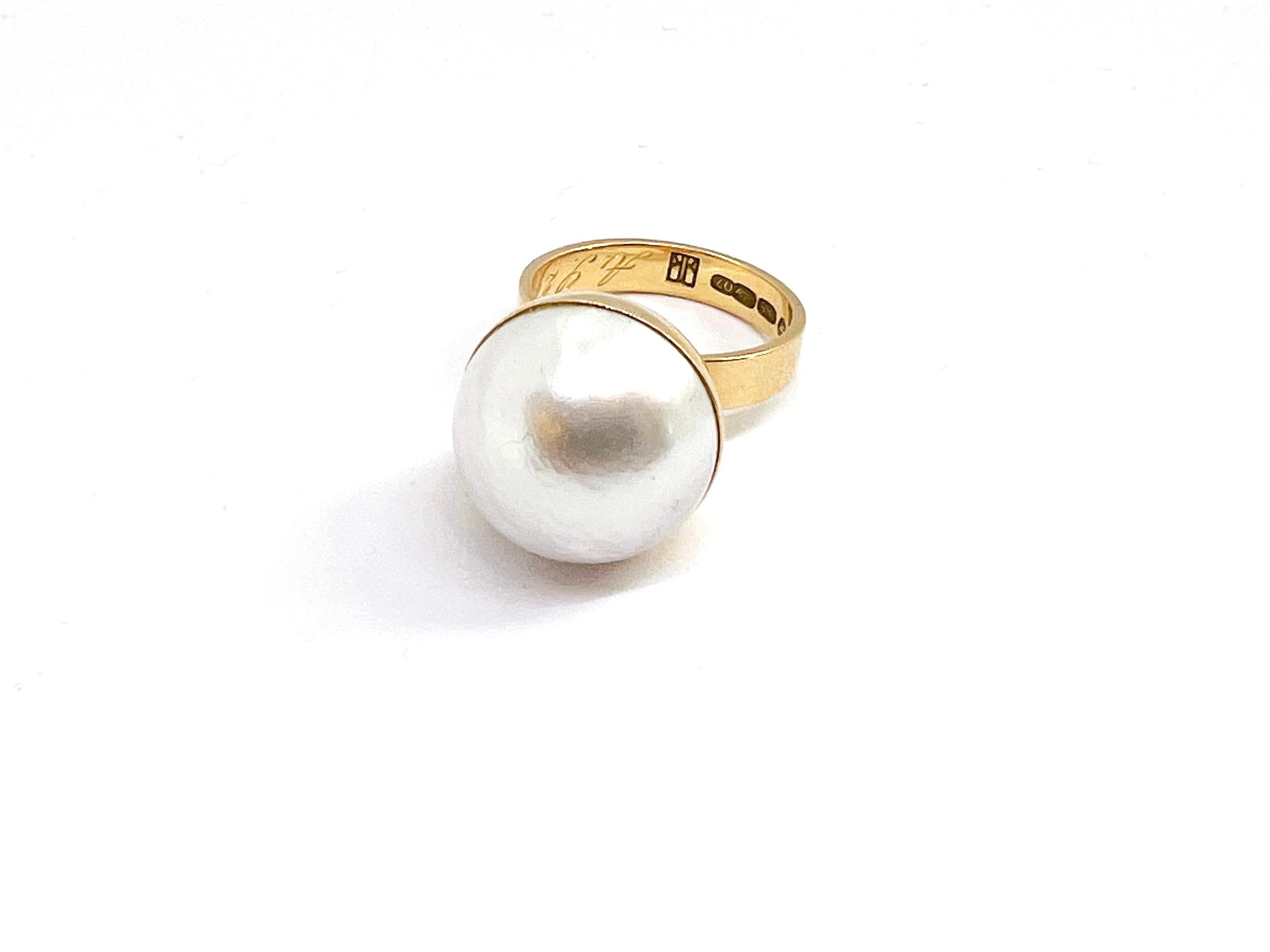 giant pearl ring