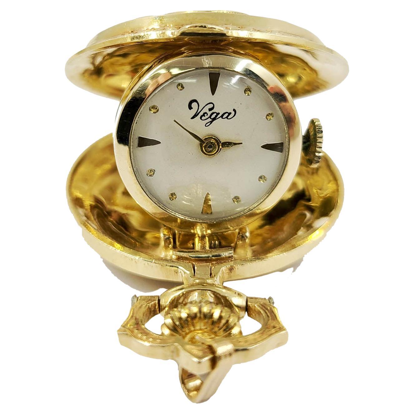 14 Karat Gold-Taschenuhr ''Removable Anhänger''
