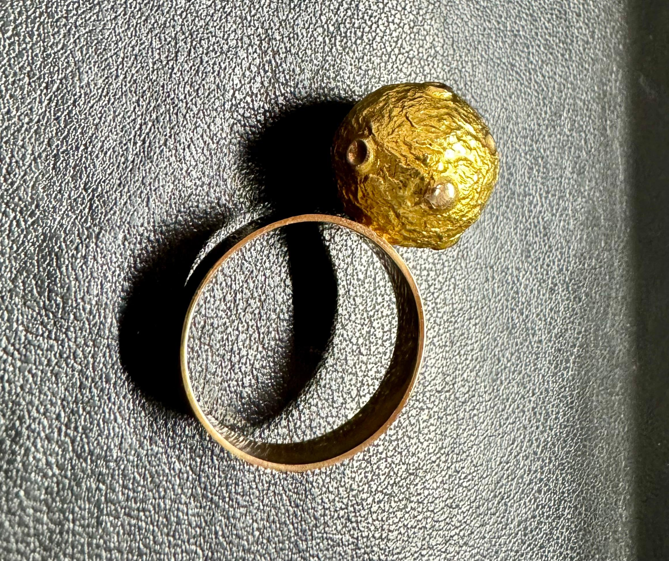 14 Karat Gold Ring Boris Sarvala 1967 Made in Finland. For Sale 2