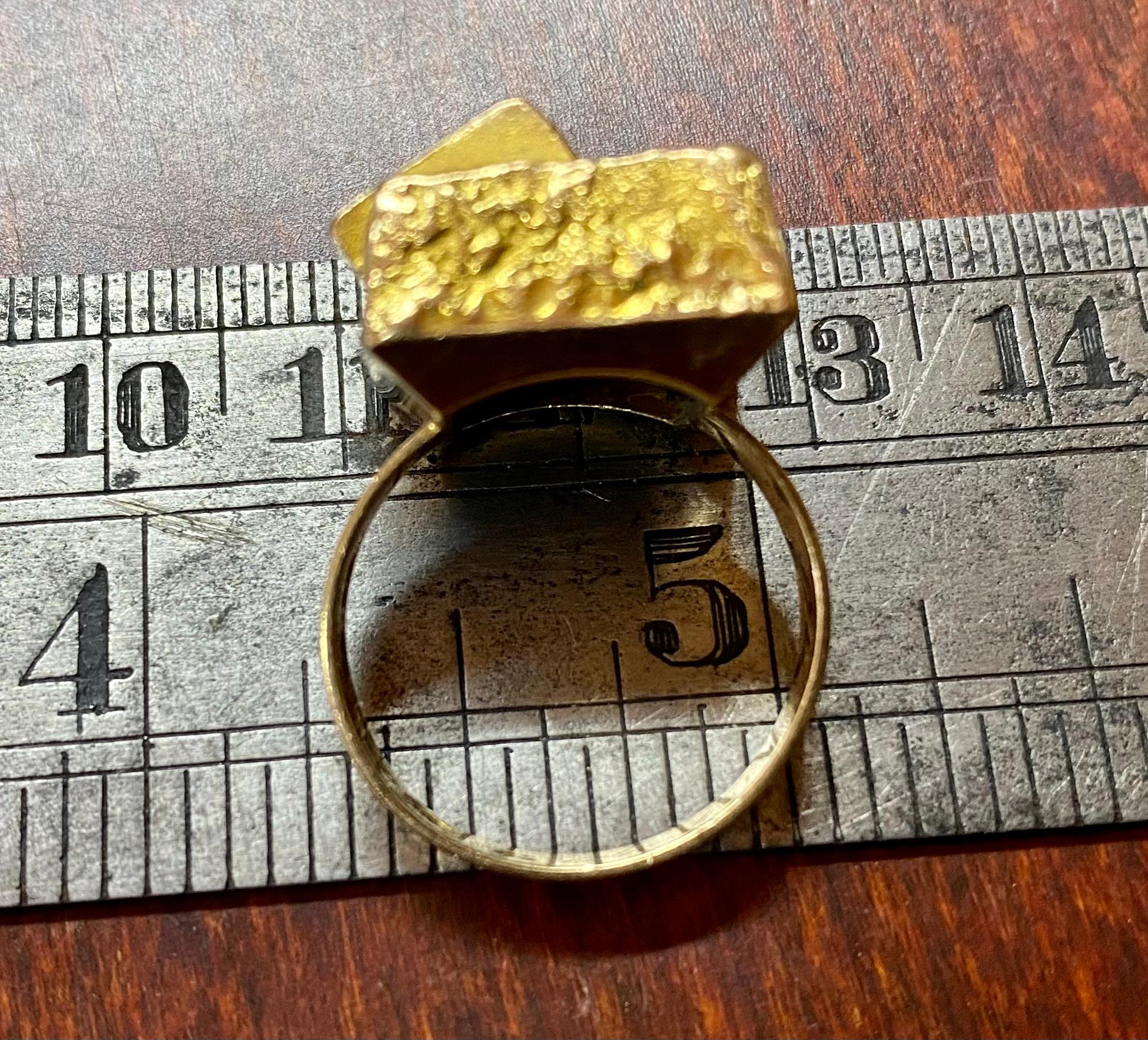 14 Karat Gold Ring Boris Sarvala. N. Westerback Helsinki 1957 Finland For Sale 2