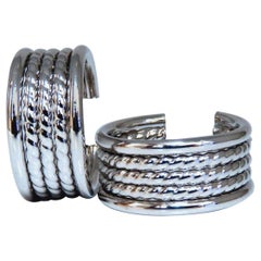 14 Karat Gold Rope Multi Twist Hoop Earrings*