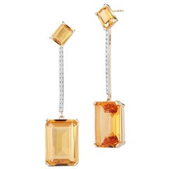 14 Karat Gold Sunset Earring