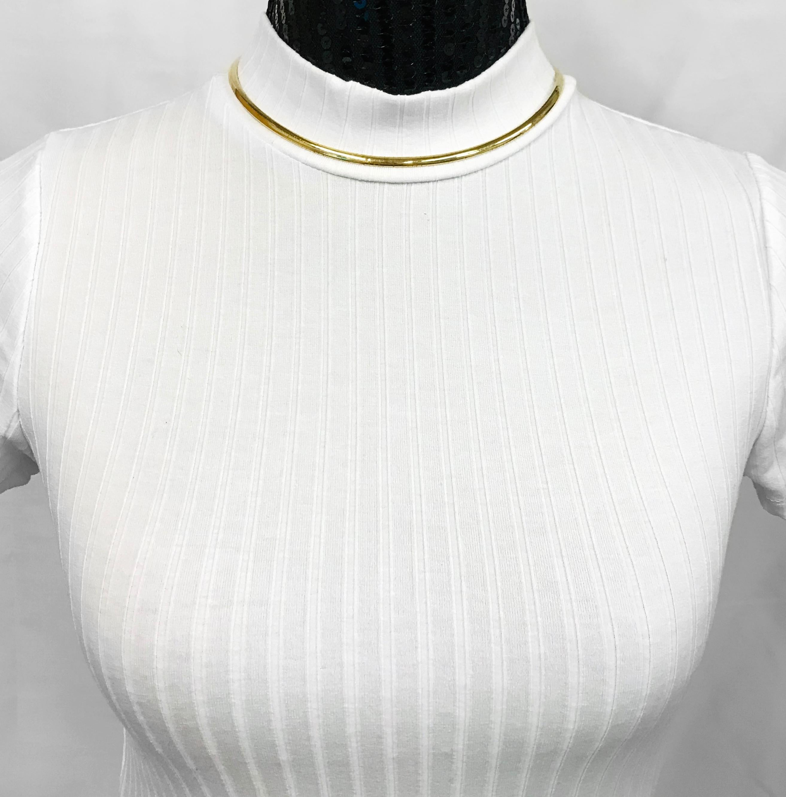 14 Karat Gold Thin Omega Necklace im Zustand „Gut“ im Angebot in Palm Desert, CA