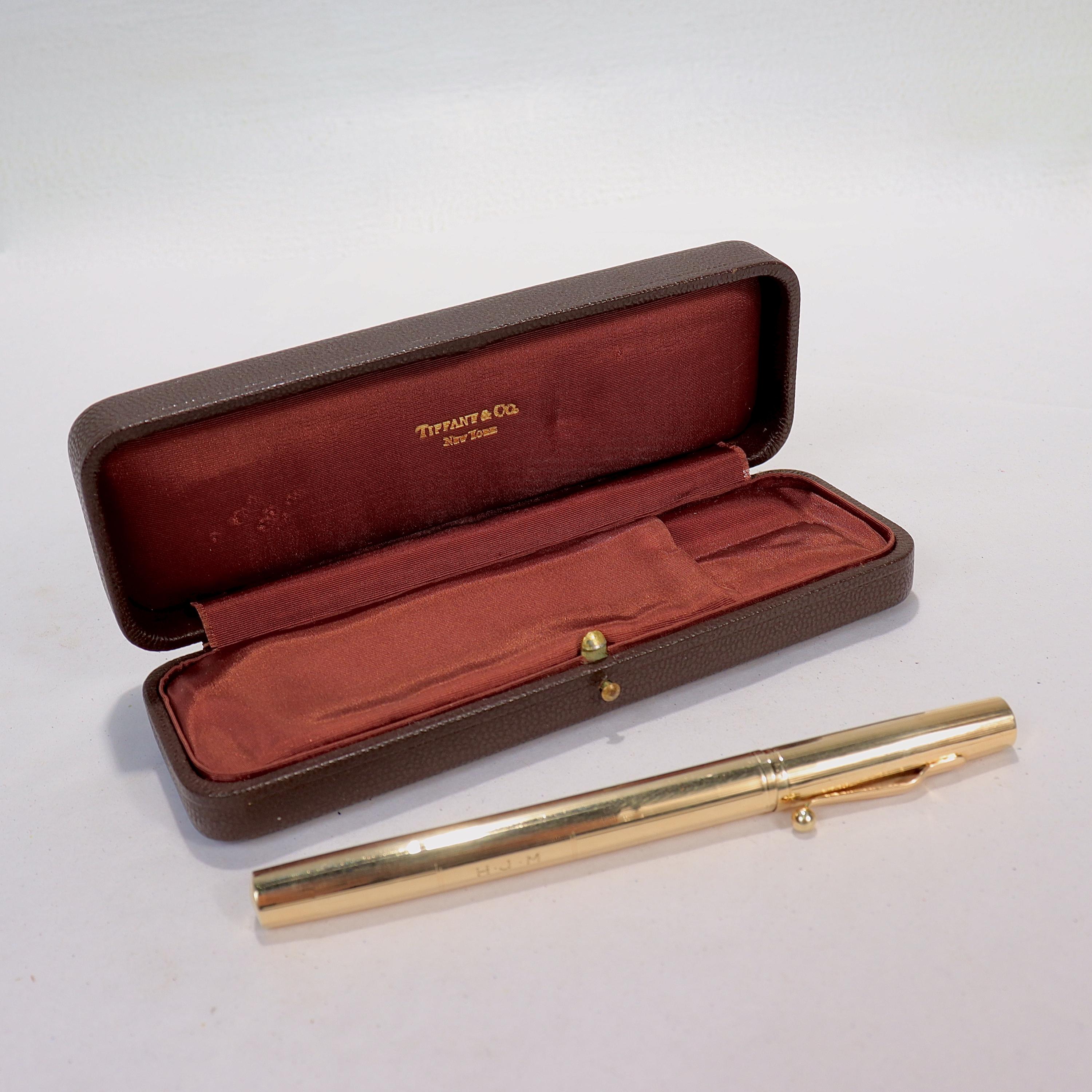 14 Karat Gold Tiffany & Co. Fountain Pen with Original Box 8