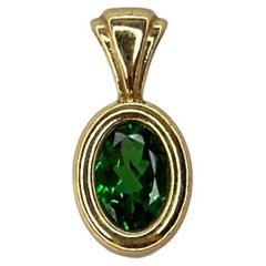 14 Karat Gold Tsavorite Garnet Pendant