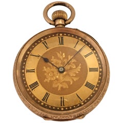 14 Karat Gold Victorian Period Small Pocket Watch