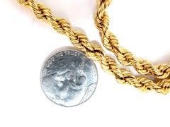 14 Karat Gold Vintage Rope Chain