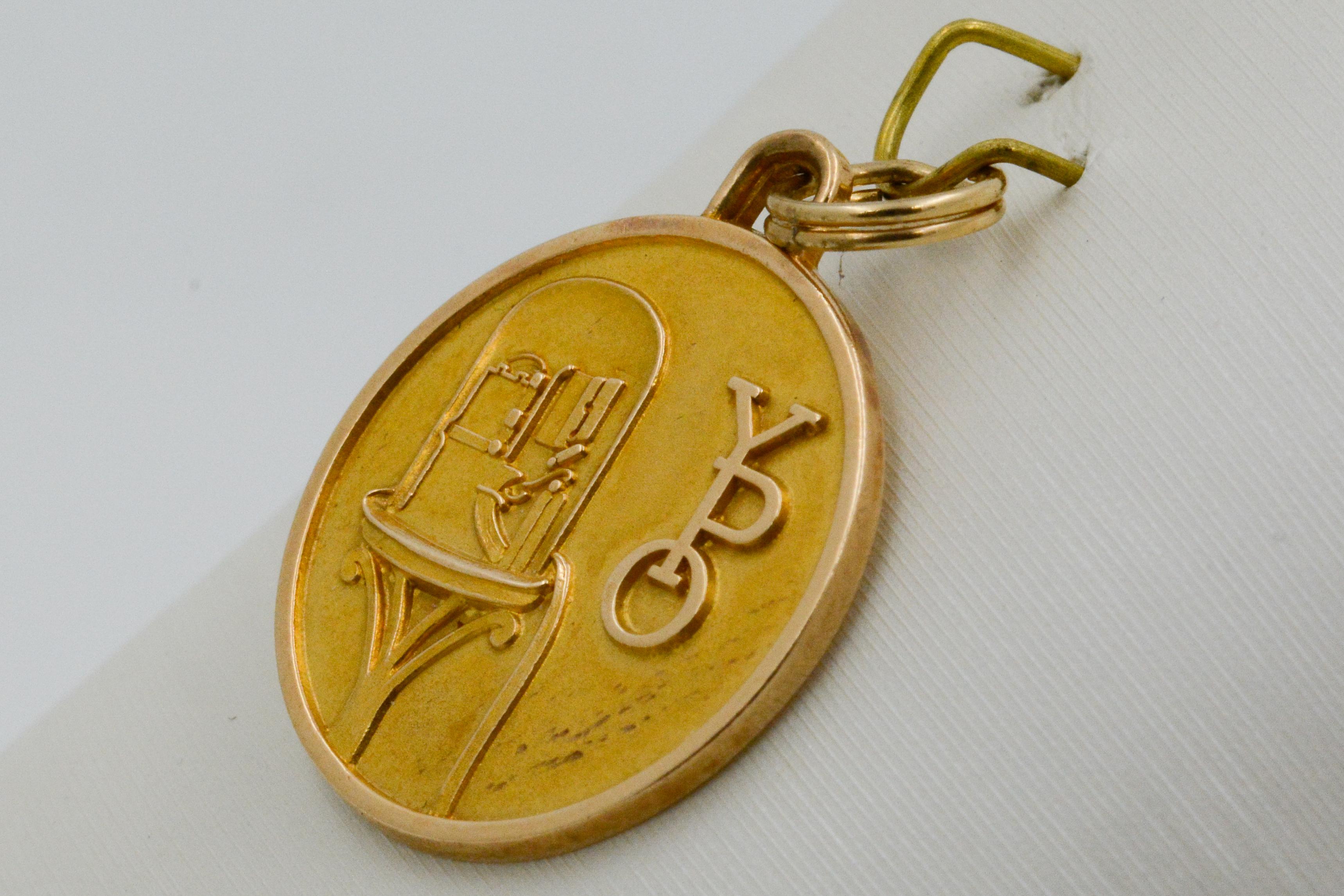 14 Karat Gold Wall Street Seminar YPO Charm For Sale 1