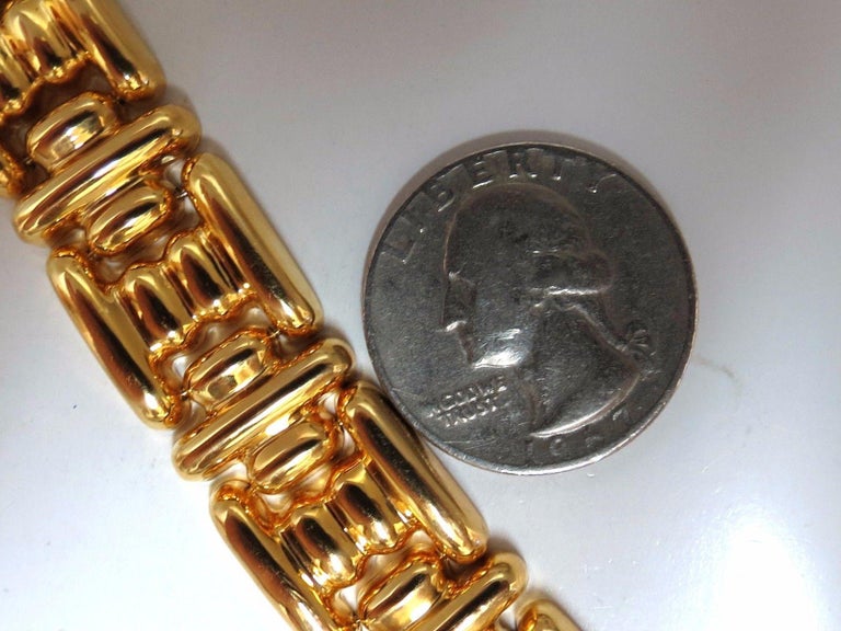 14 Karat Greek Icon Link Bracelet 33 Gram For Sale at 1stDibs