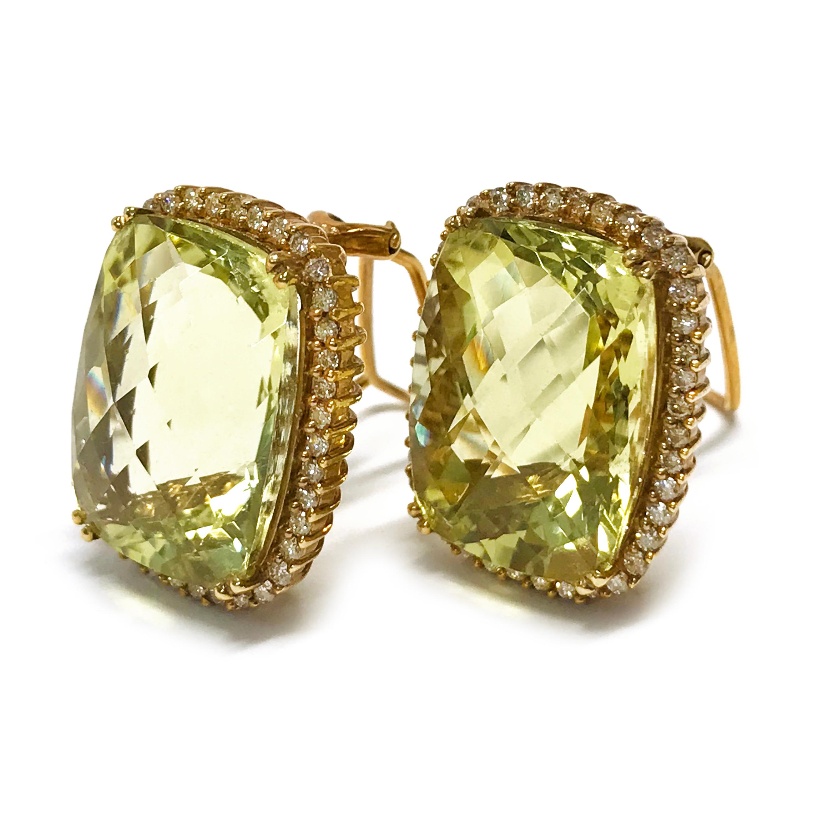 green topaz earrings