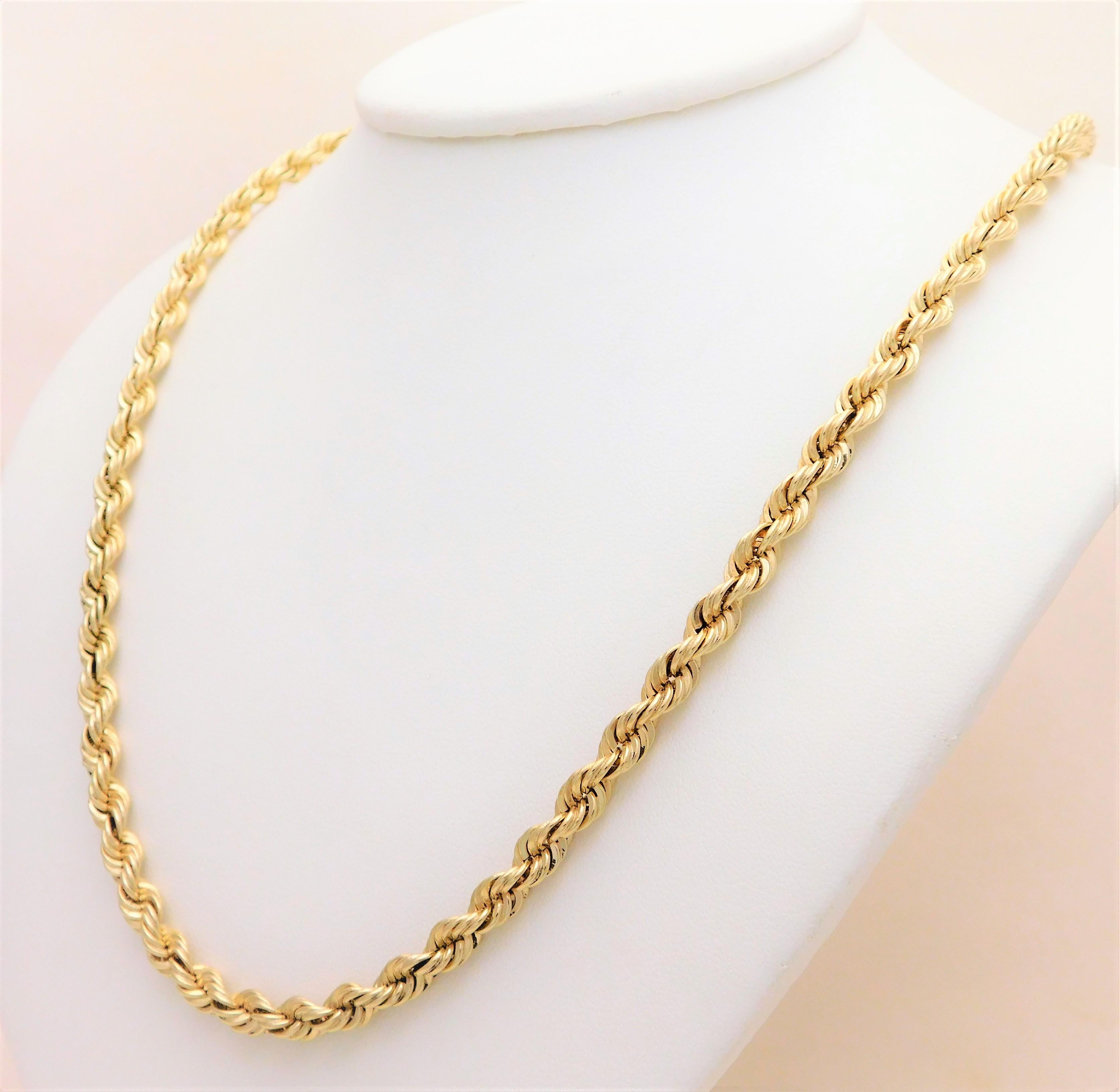 heavy gold rope chain