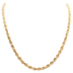 14 Karat Heavy Rope Chain Necklace