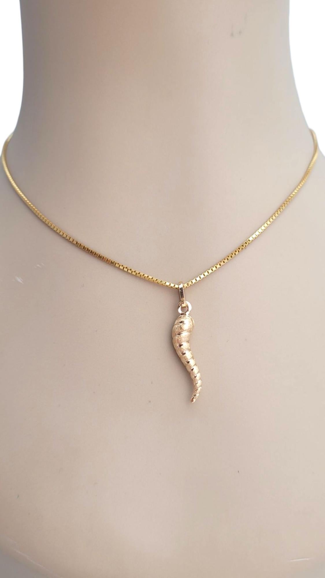 14 Karat Italian Horn Charm #21981 For Sale 4