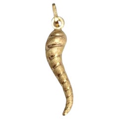 Vintage 14 Karat Italian Horn Charm #21981