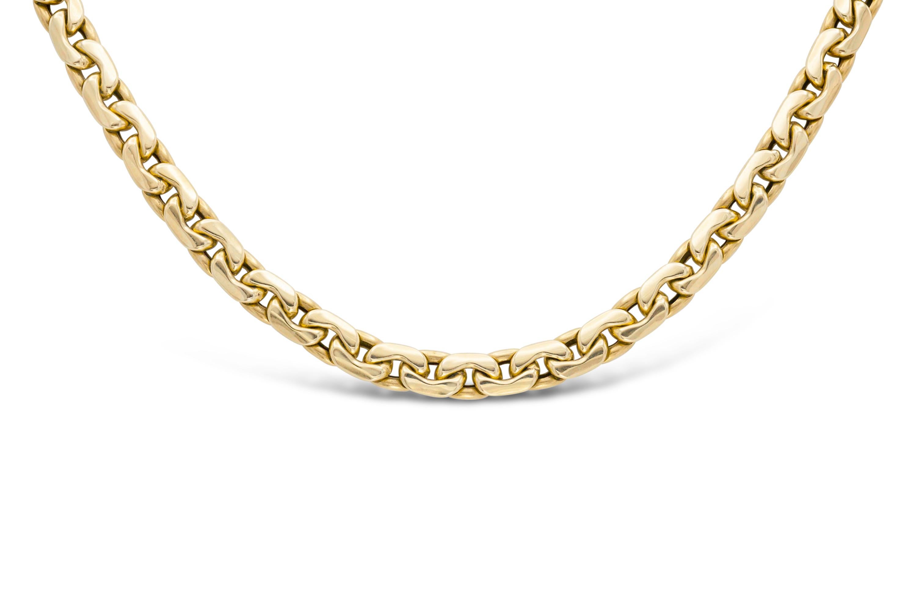 Fein ausgearbeitet in 14k Gelbgold.
Hergestellt in Italien.
20 1/2