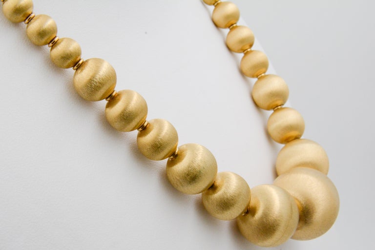 Graduated Bead Pallina Necklace in 14K Yellow Gold main image 0