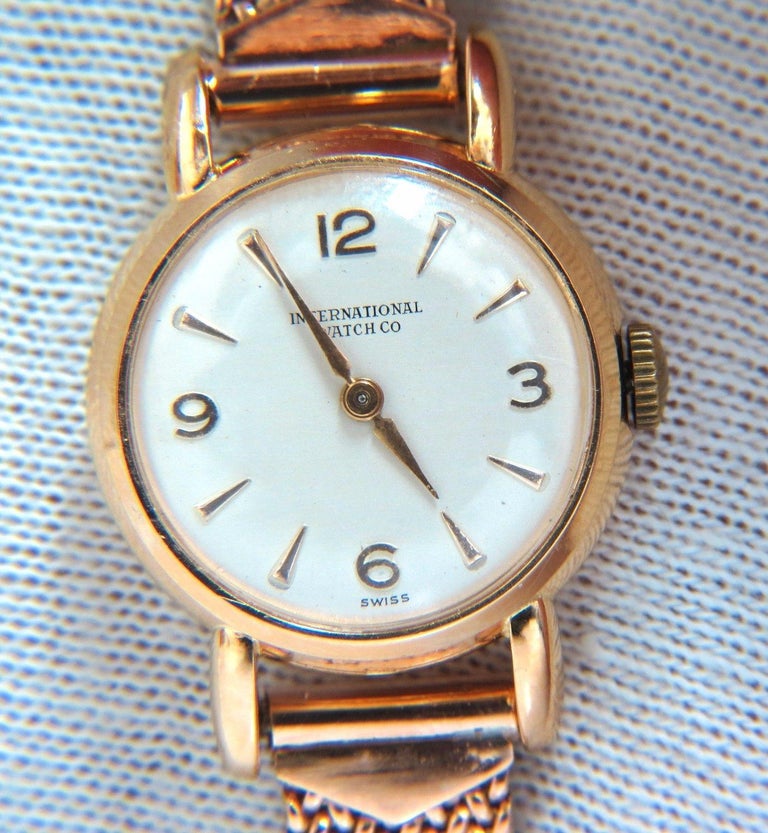 14 Karat IWC Ladies Gold Watch 14 Karat Vintage at 1stDibs iwc women