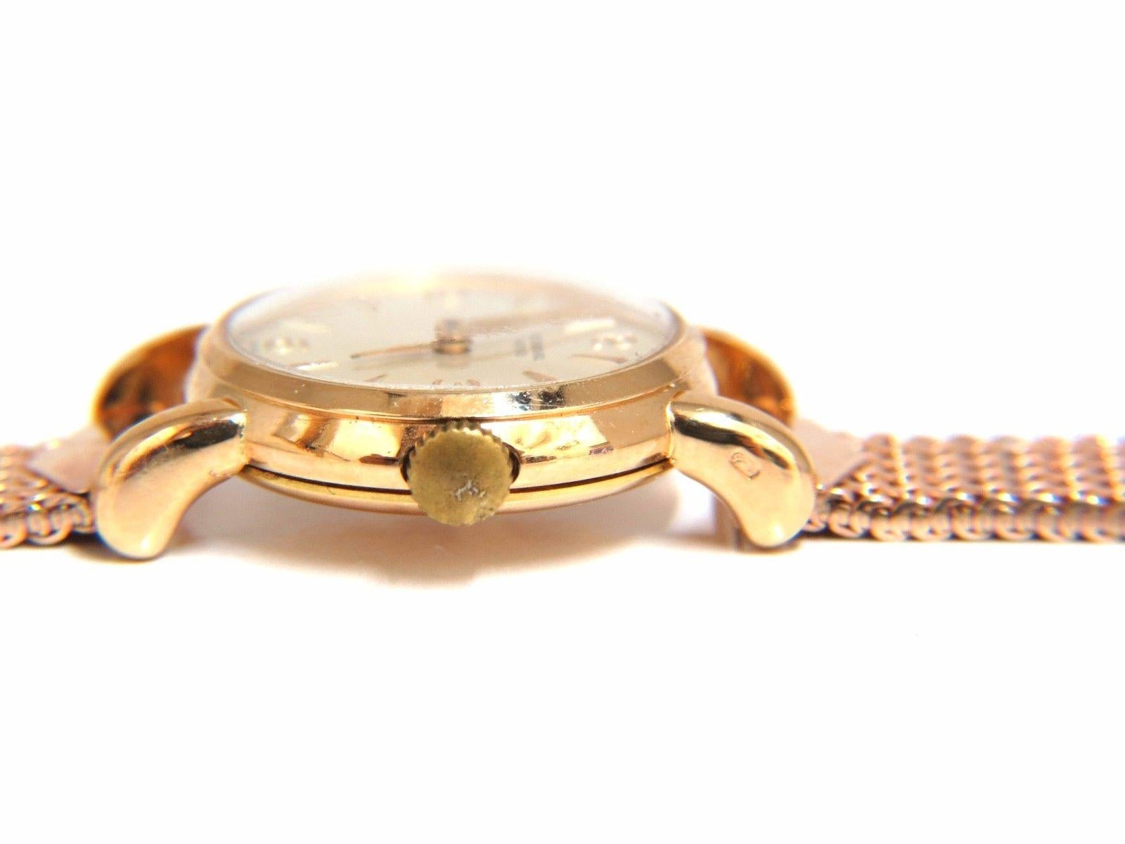 Women's 14 Karat IWC Ladies Gold Watch 14 Karat Vintage