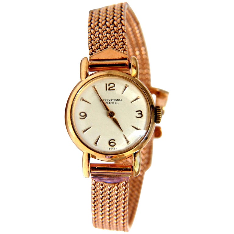 14 Karat IWC Ladies Gold Watch 14 Karat Vintage at 1stDibs iwc women