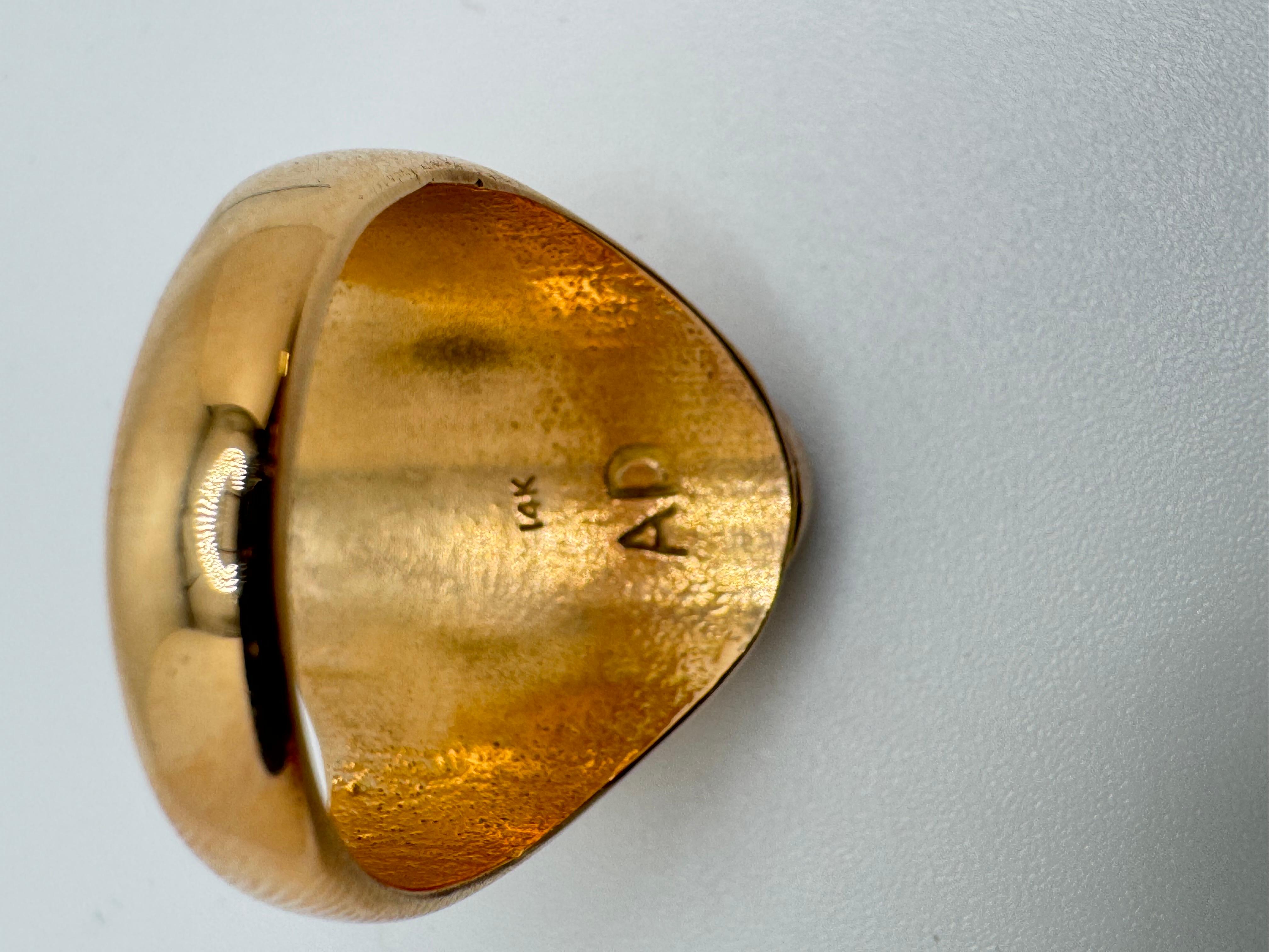 14 Karat Indianer Ring im Angebot 2