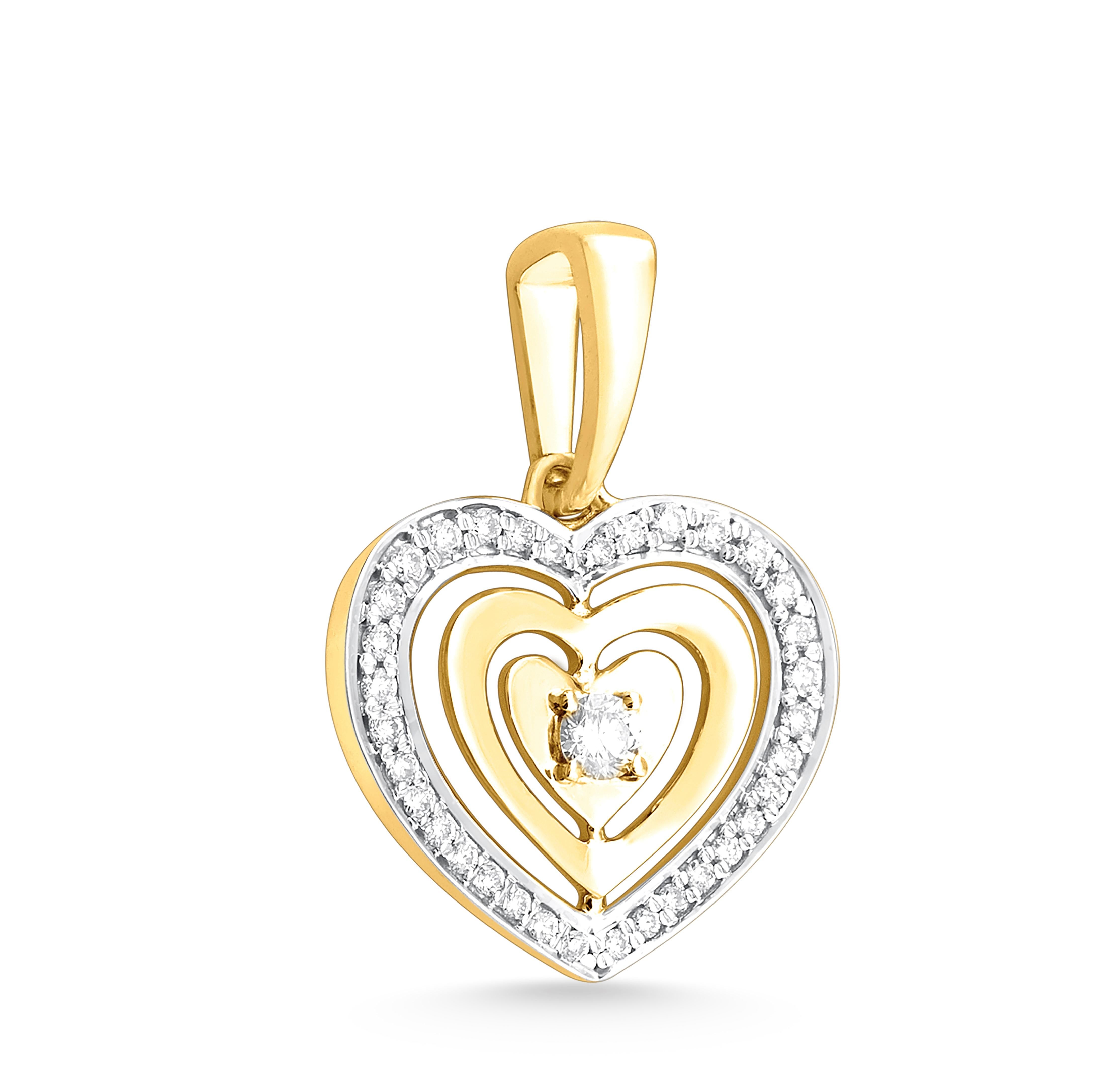 14 Karat Rotgold und Diamant-Herz-Anhänger für Halskette.

Diamanten von ca. 0,8 Karat sind auf Anhängern aus 14er Rotgold montiert. Der Anhänger wiegt etwa 1,53 Gramm.

Bitte beachten Sie: Die angegebenen Kosten enthalten keine Versand-, Mehrwert-,