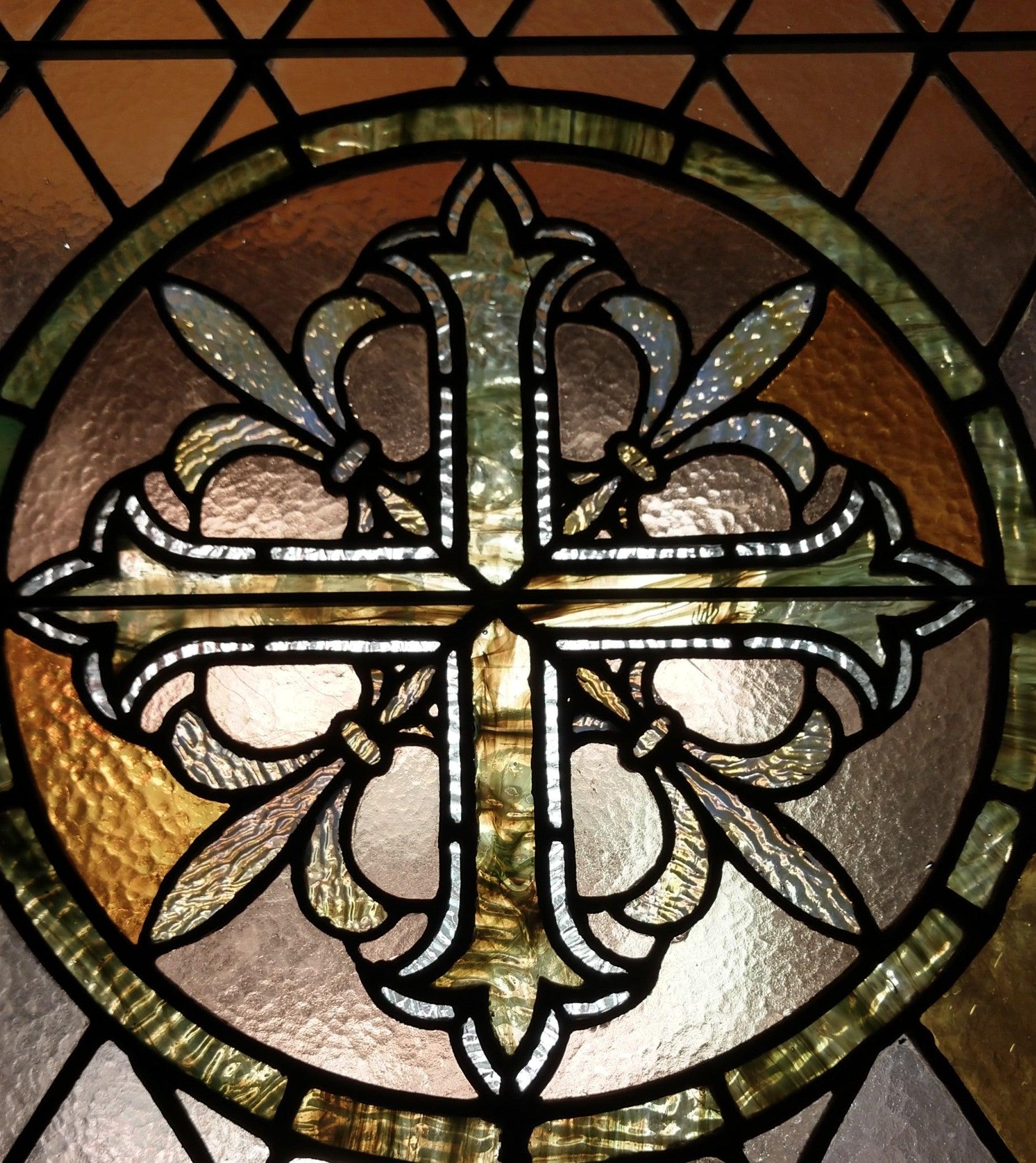 For Sale:  14 Karat Pink Gold West 46 Fleur De Lis Cross Signet Ring 2
