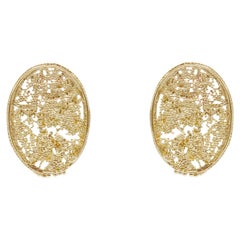 14 Karat Recycled Yellow Gold Tempus Earring by Mon Pilar
