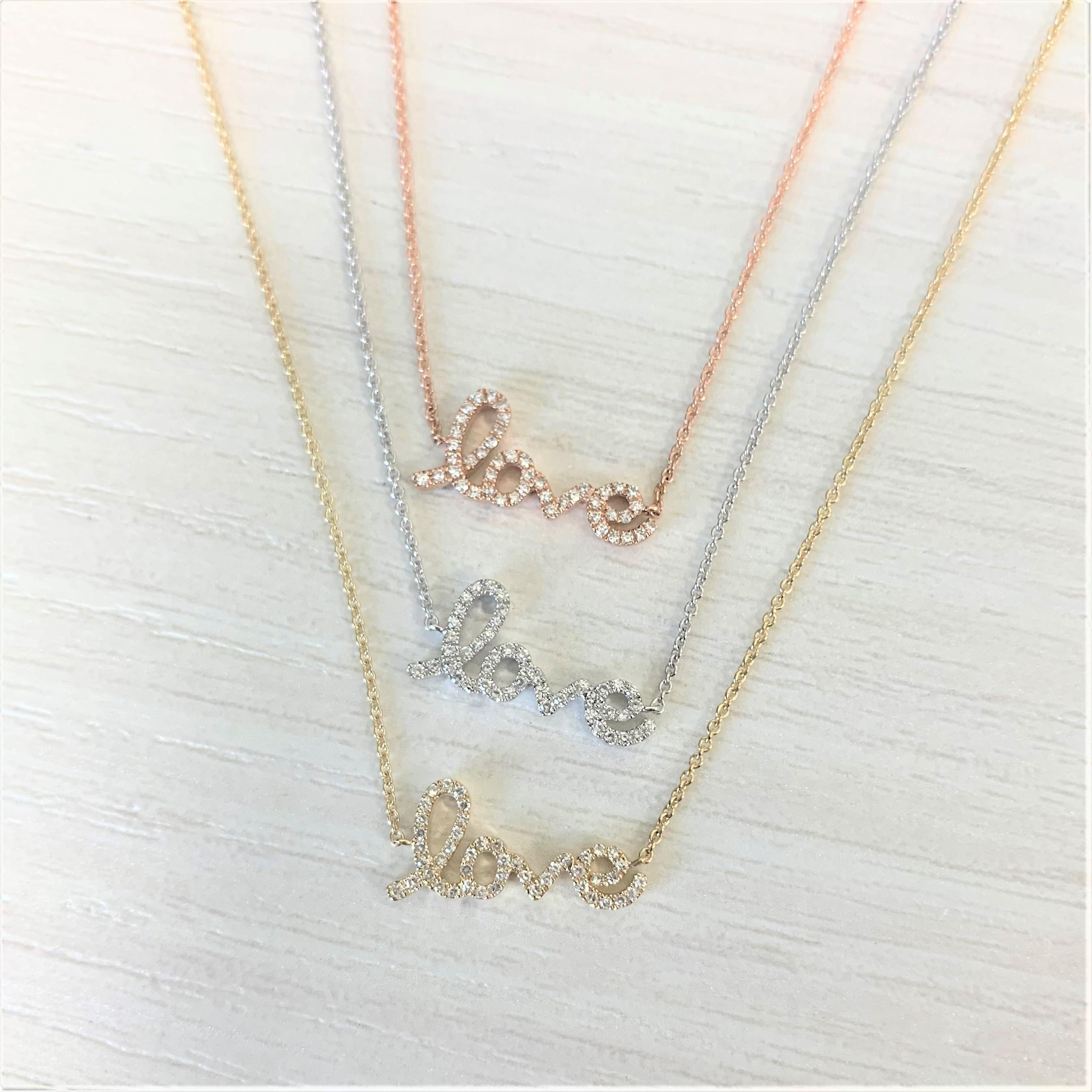 love diamond necklace
