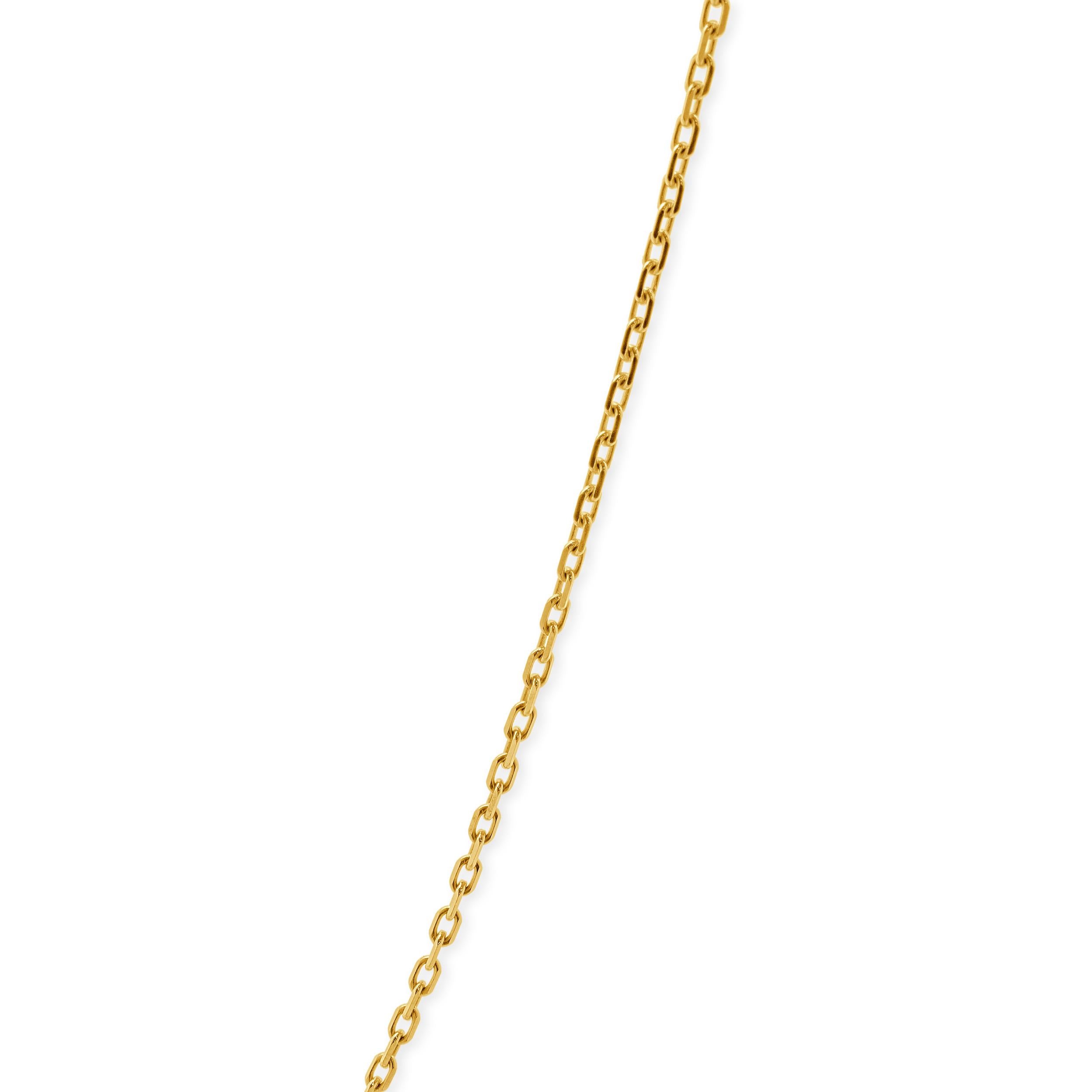 Women's or Men's 14 Karat Rose Gold 2MM Chain Necklace For Sale