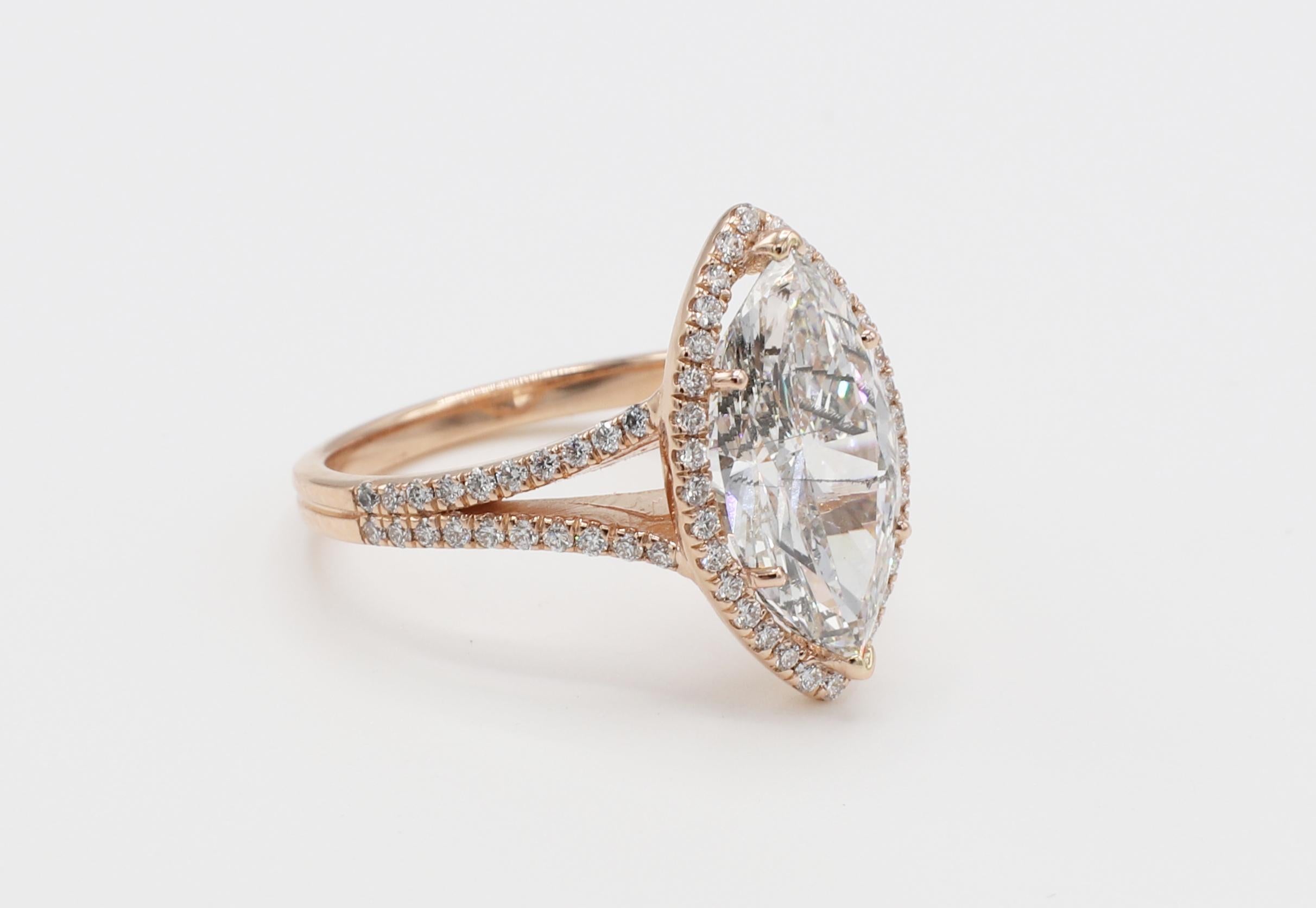 marquise cut diamond ring with halo