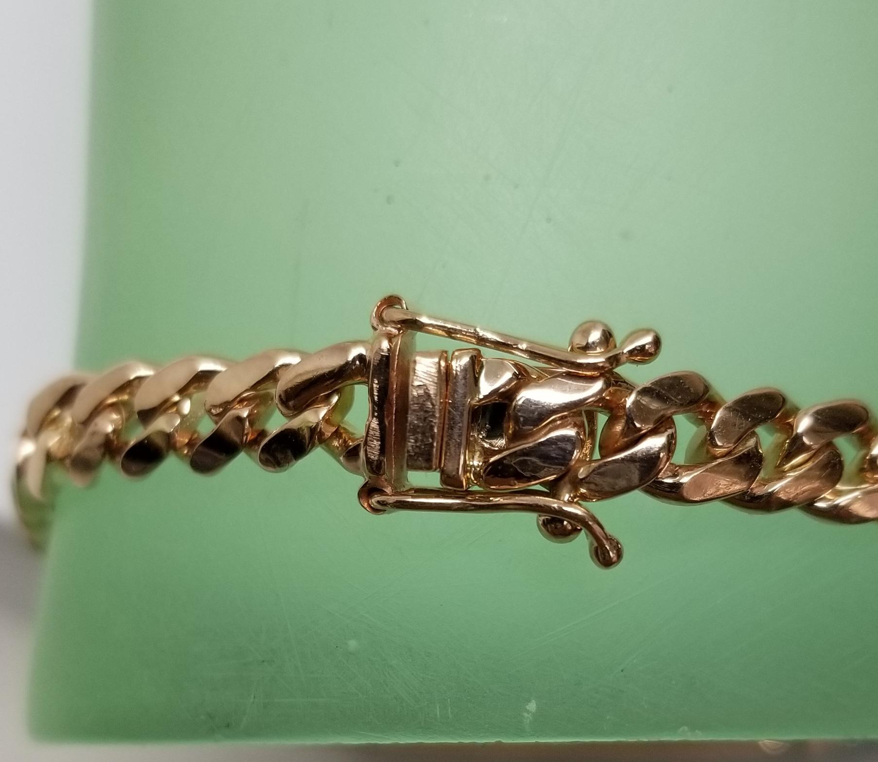 Modern 14 Karat Rose Gold Wide ID Bracelet