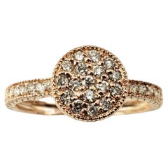 14 Karat Rose Gold and Diamond Ring