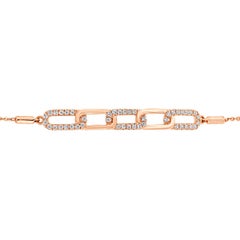 Pulsera Bolo de Diamantes '1/3 Quilate' de Oro Rosa de 14 Kilates