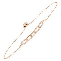 14 Karat Rose Gold Bolo Diamond Bracelet '1/3 Carat' (en anglais)