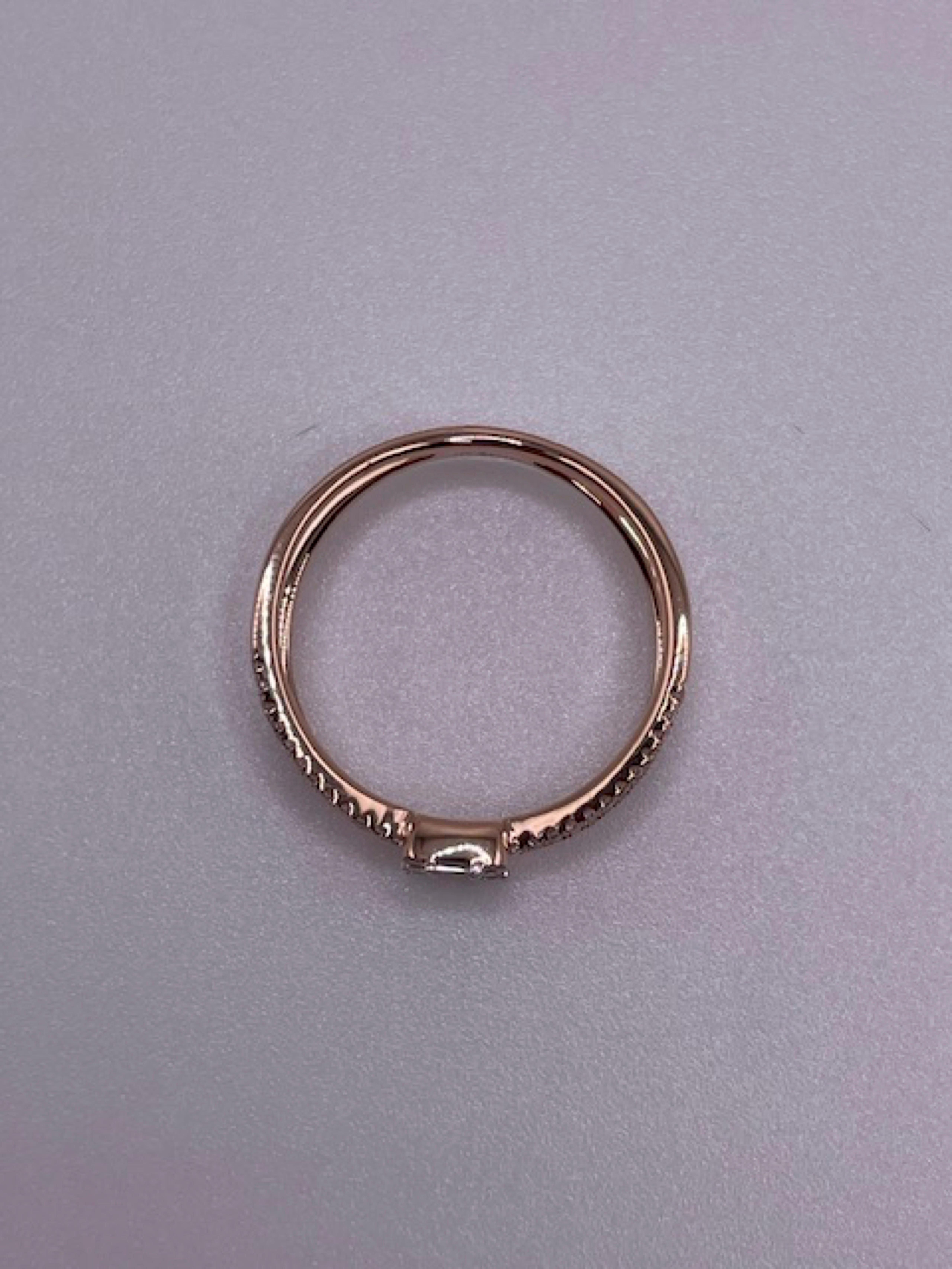 14 Karat Rose Gold Cocktail Diamond Ring For Sale 2