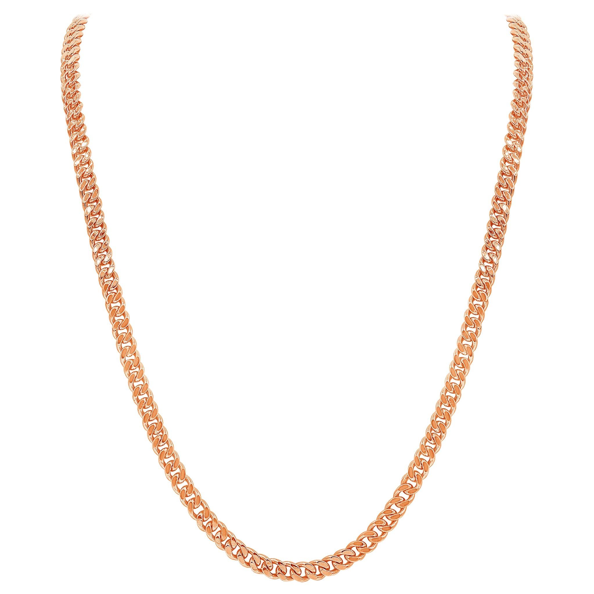 Vintage Heavy Double Cuban Link Gold Chain Necklace at 1stDibs double