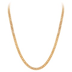 Used 76 Grams Rose Gold Cuban Link Chain Necklace