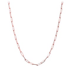 14 Karat Rose Gold Dainty Chain Necklace