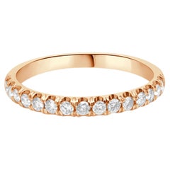 Bandeau en or rose 14 carats avec diamants